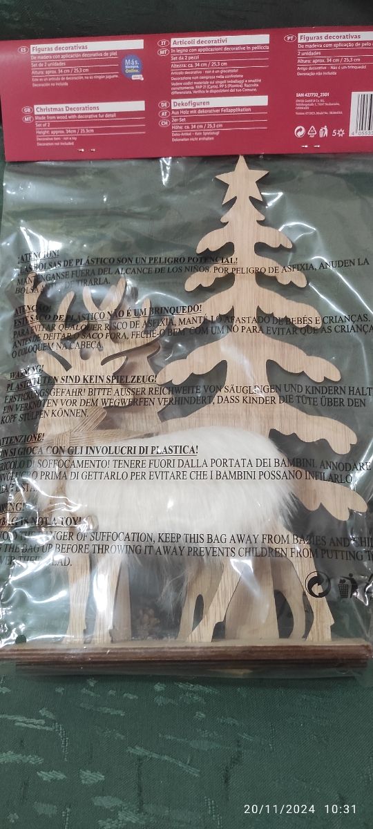 Figura decorativa de navidad