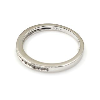 ALIANZA ORO BLANCO 18K BRILLANTES
