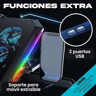 KLIM V8 Base Refrigeradora para Portátil Gaming