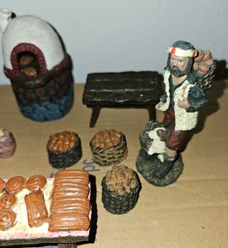 Lote Figuras belen Atosa horno panadero