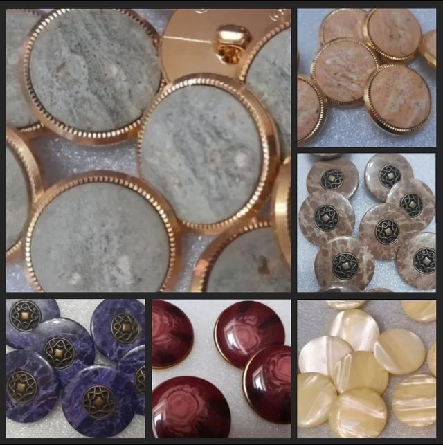 Lote 12 botones/5 modelos