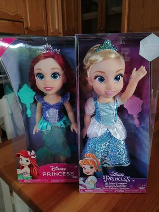 Set bambole Cenerentola e Ariel 38cm