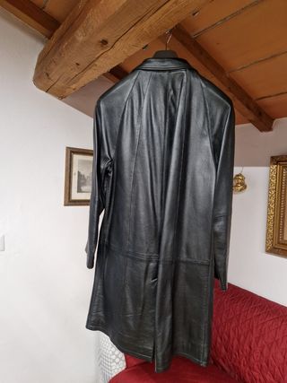 Giaccone in pelle stile "Corvo"
