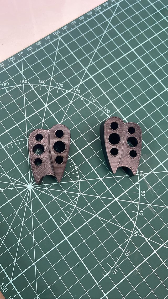 Acoples/alzas barras triatlon impreso 3D