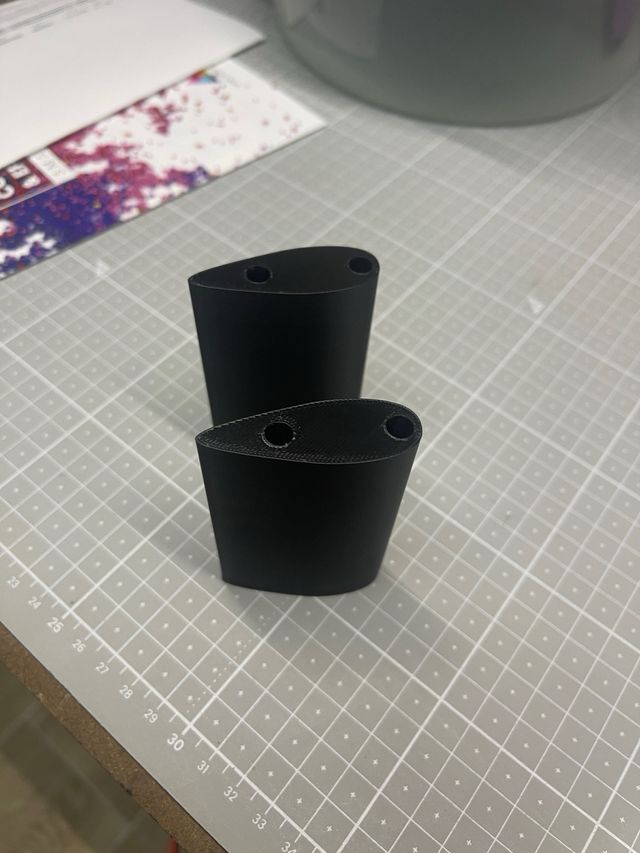 Acoples/alzas barras triatlon impreso 3D