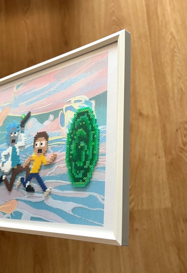 Cuadro Rick y Morty hama beads