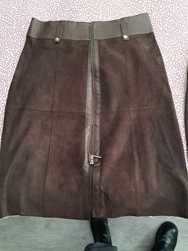 Falda purificación garcia Ante y cuero..