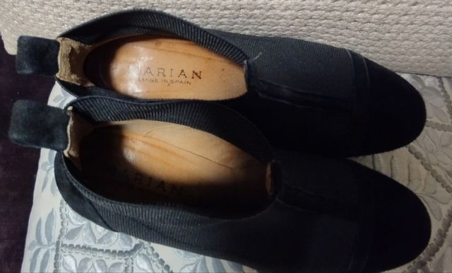 Botines de licra y ante número 36