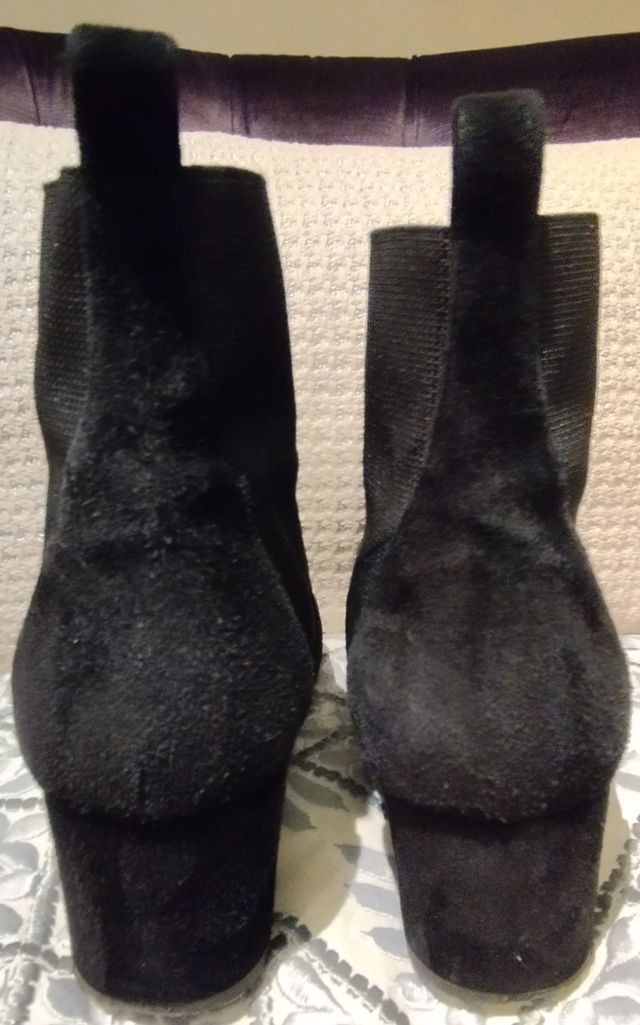 Botines de licra y ante número 36