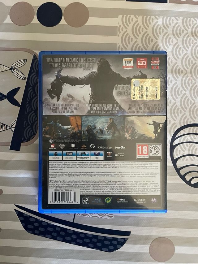 Videogioco Playstaion PS4 L'ombra di Mordor