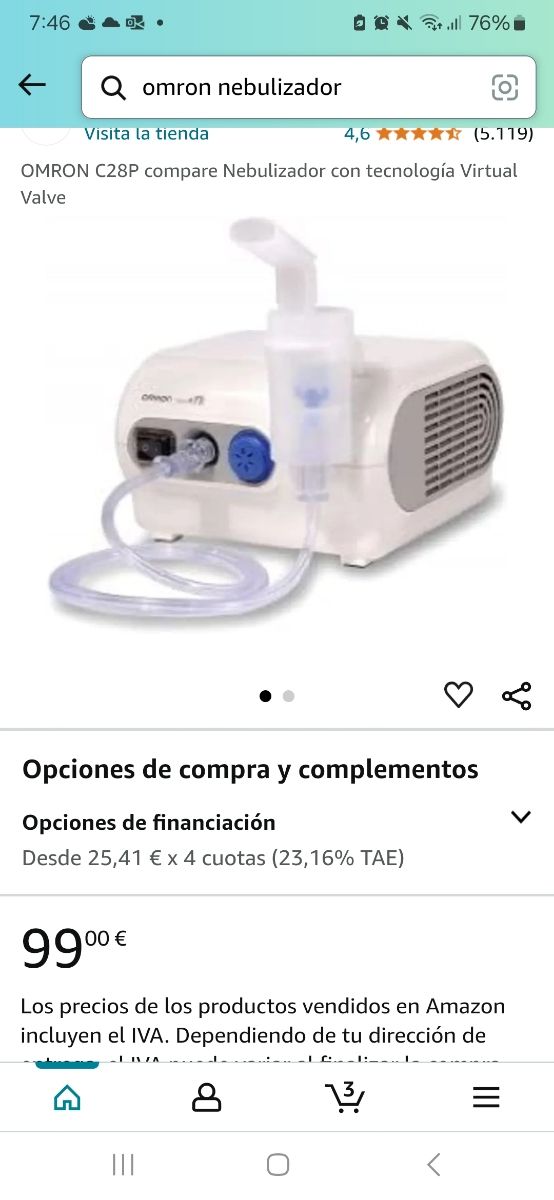 Nebulizador Omron NE-C28P-E