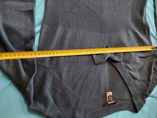 Vestido Mango mujer punto fino azul grisaseo TXL