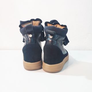 Rapsodia/ Botines cuero ante negro tacón oculto 40