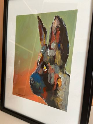 Africa: Lamina acrilico. cuadro africano