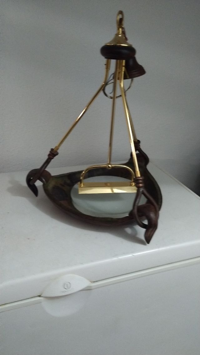 Lampara de bronce, para salón