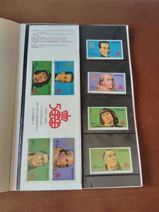 Libro sellos España Andorra año 1991