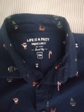 Camisa infantil de Natal 