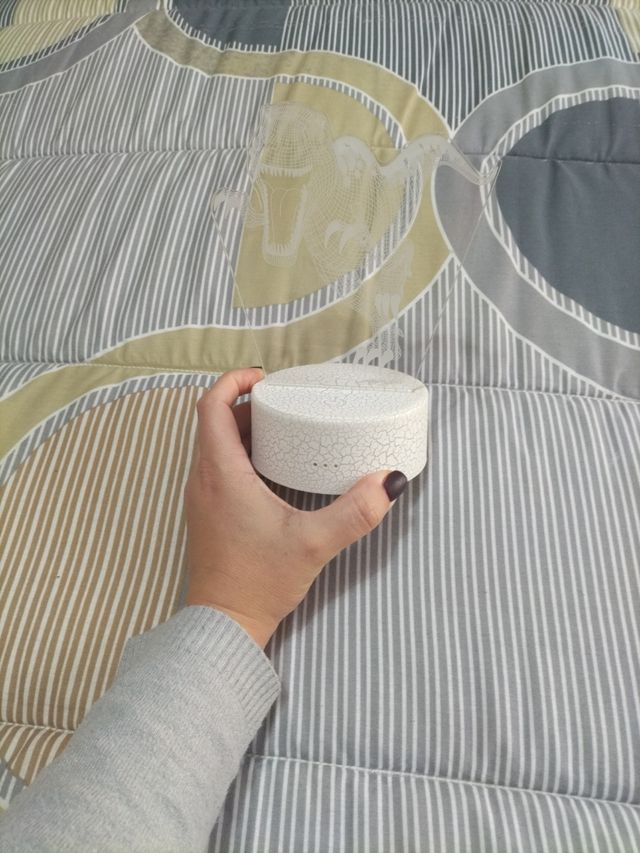 Candeeiro de luzes led dinossauro