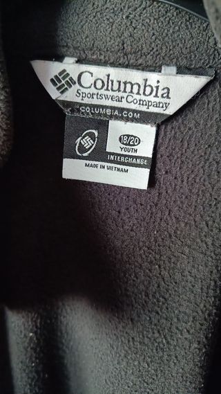 Abrigo cortavientos+Forro Polar rojo y negro #Colu