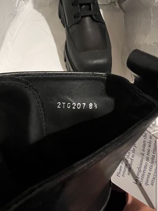 Stivali boots neri in pelle Prada tg 43