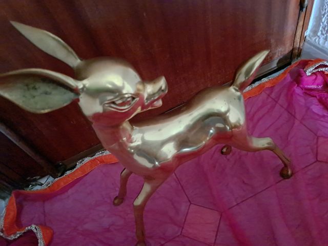 PRECIOSOS BAMBIS NIQUELADOS GRANDES AÑOS 70