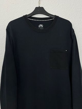 Sudadera Nike SB Negro Hombre M Original
