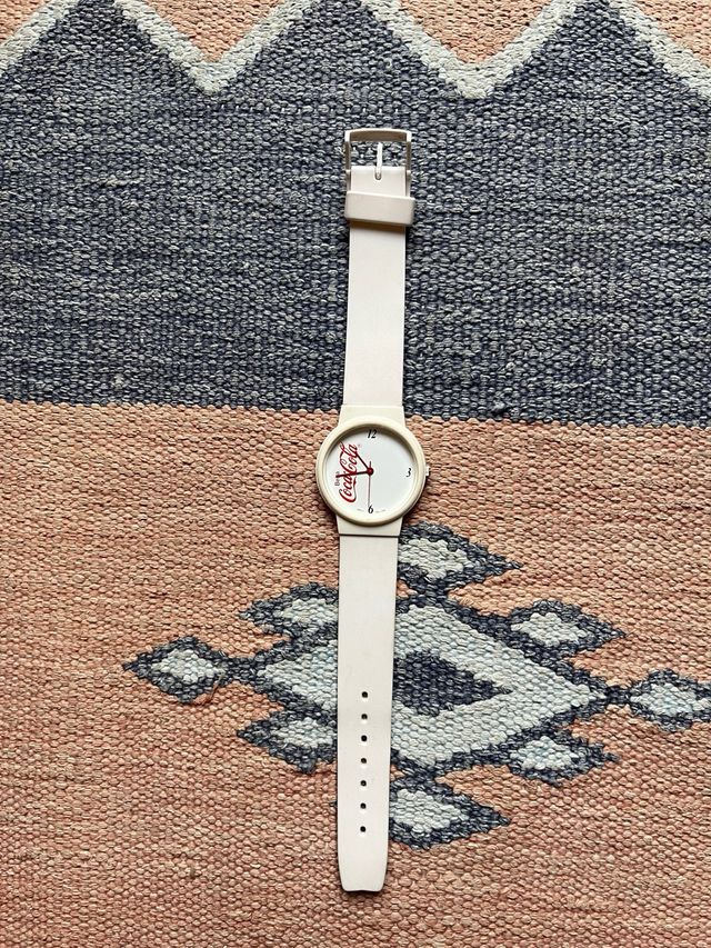 Reloj Coca Cola Vintage Retro Blanco (sin pilas)