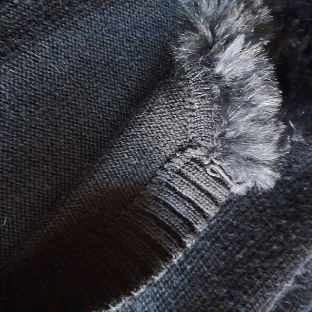 Giacchino  nero con collo in ec