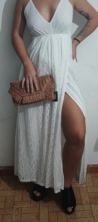 Vestido bohemio espalda abierta y abertu
