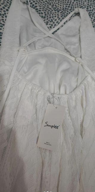 Vestido bohemio espalda abierta y abertu