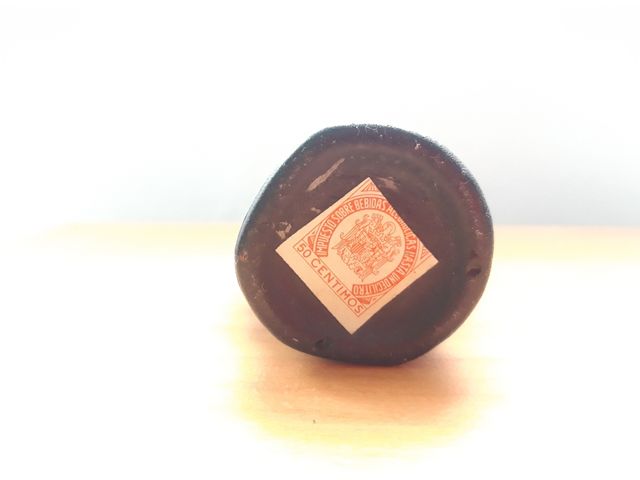 botella cabeza de indio