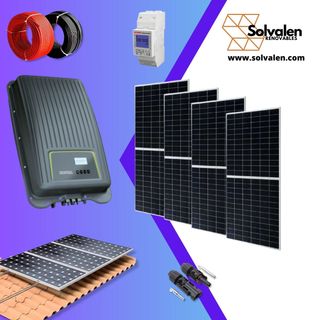 kit solar 2500W autoconsumo KOSTAL con estructura