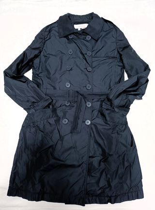 Gabardina mujer ZARA azul marino talla M