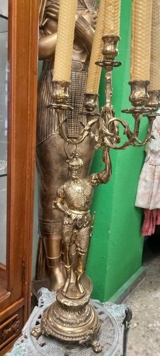 Gran candelabro bronce