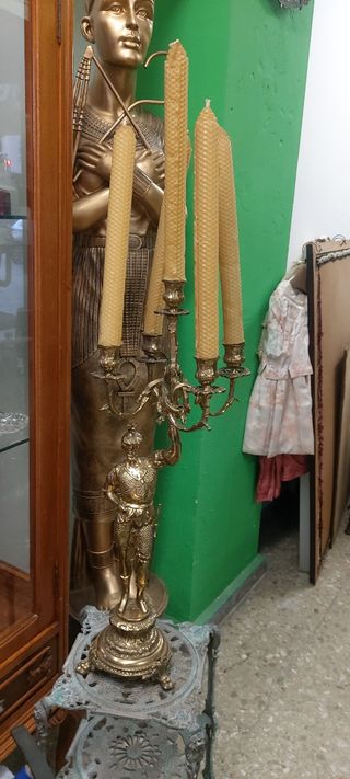 Gran candelabro bronce