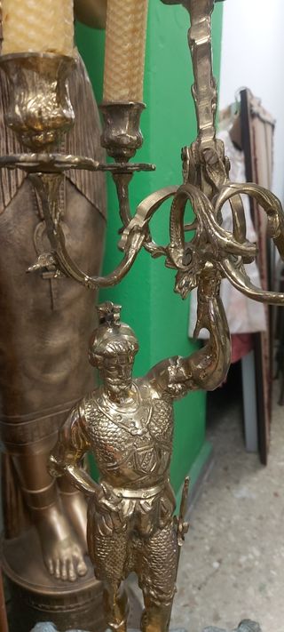 Gran candelabro bronce