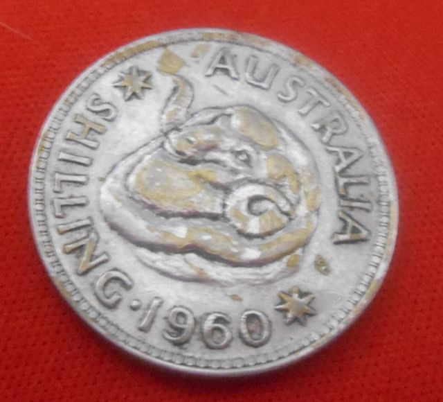 1 Shilling - Elizabeth II 1st Portrait - with "F:D