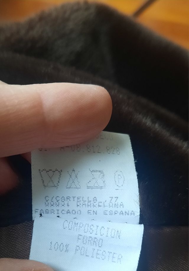 Abrigo de piel. Talla 44.