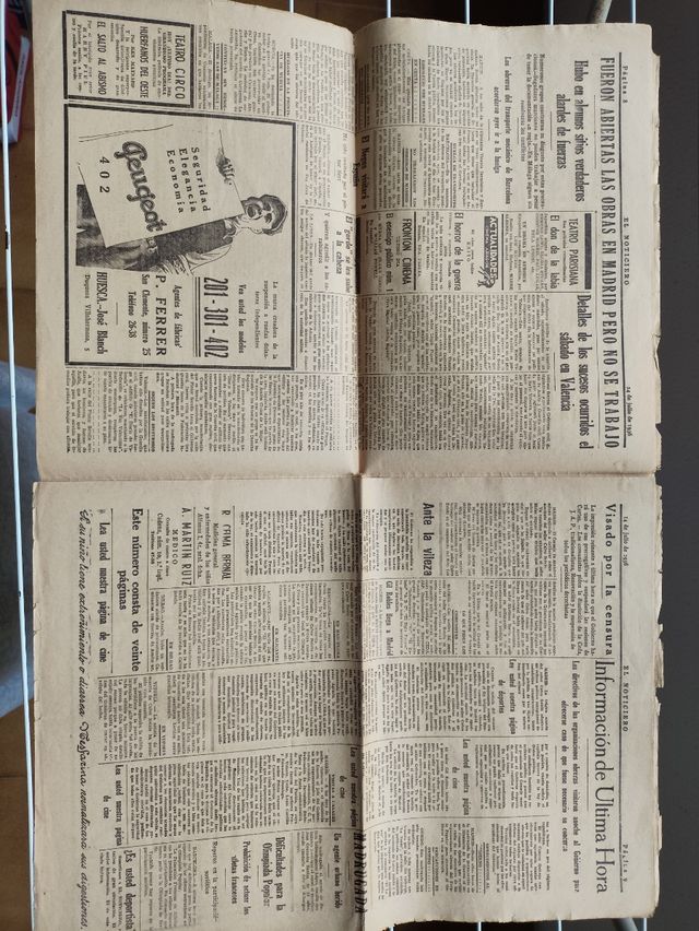 Periódico del 14-7-1936