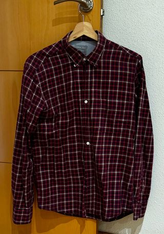 Camisa de cuadros, roja, talla M, Sfera