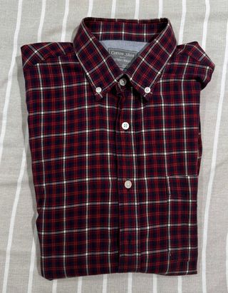 Camisa de cuadros, roja, talla M, Sfera