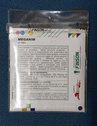 Rarissimo gioco Finson Meganim *Nuovo introvabile*