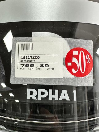 CASCO HJC RPHA 1 SENIN BLANCO Y AZUL