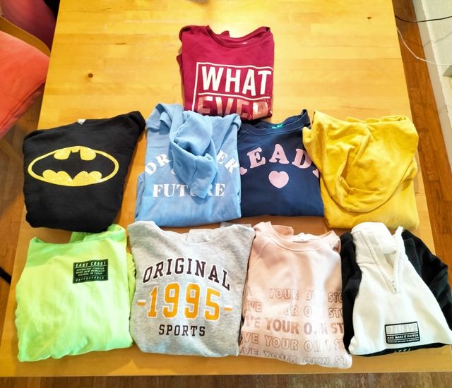 Pack 9 sudaderas niña 10 a 12 años