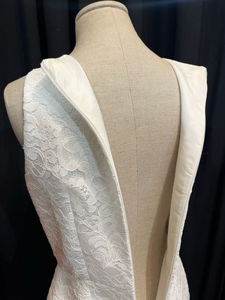 Vestido de novia largo de encaje