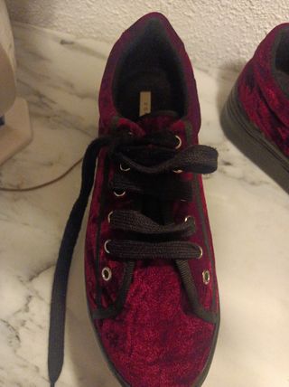 Zapatillas terciopelo 37 nuevas