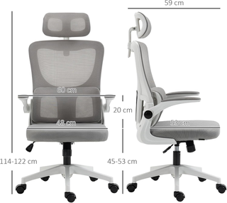 Sedia da Ufficio Ergonomica con Supporto Lombare,