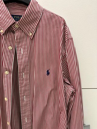 Camicia Polo Ralph Lauren a righe biaco/rosso