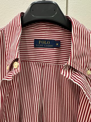 Camicia Polo Ralph Lauren a righe biaco/rosso