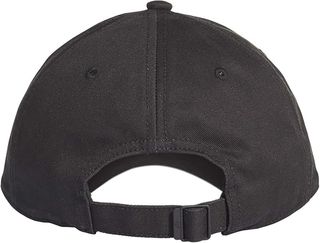 Gorra Adidas negra con logo bordado, ajustable